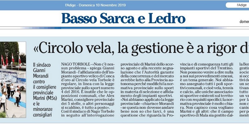 Local Newspaper "l'Adige"